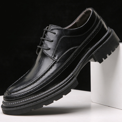 春款二层牛皮 橡胶底休闲皮鞋码数38-44