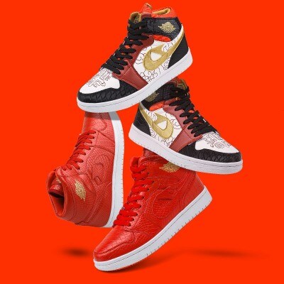 2168亨行鞋业aj1新年贺岁款高帮板鞋篮球鞋运动男鞋