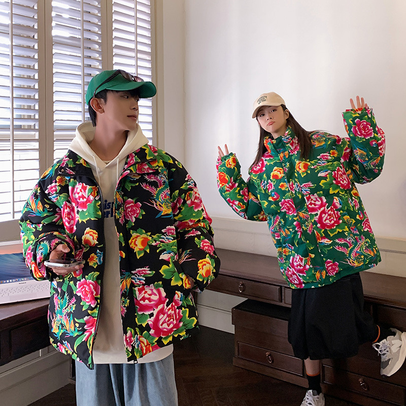 花棉袄保暖防寒棉衣外套中国风特色棉服情侣花衣MY2204-P90控128
