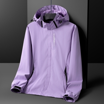 直播抖音快手爆款户外情侣款冲锋衣薄款男女宽松大码外套防水防风单冲夹克
