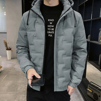 【50%灰鸭绒】【M-8XL】【可拆卸连帽】羽绒服新款冬季时尚潮流大码外套