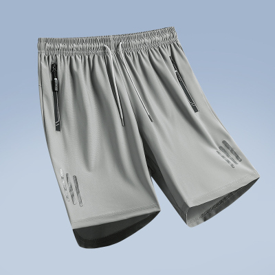 【厂家直销，档口现货】新款夏季休闲运动大码七分裤男士冰丝短裤速干沙滩裤男冰丝裤子宽松冰丝五分裤