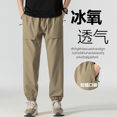 夏季薄款2024新款冲锋裤男款长裤短裤宽松版户外登山裤耐磨防水男士工装裤运动休闲裤（控价49）