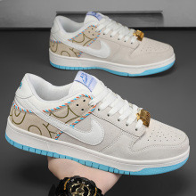 夏季新款青少年aj休闲板鞋龙抬头摩擦有声dunk低帮情侣时尚运动鞋