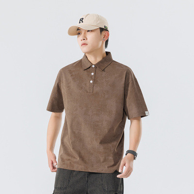 2024年夏季新款POLO衫男装上衣简约运动短袖