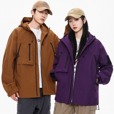 春秋冬款新品夹克三防冲锋衣工作服定制户外冲锋衣机能风工装服夹克外套跑量款j91