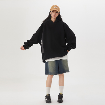 2024秋款新品连帽潮流设计感青少年上衣休闲男女卫衣