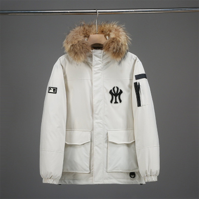 2024冬季新款羽绒服保暖防风外套上衣情侣时尚休闲潮流连帽宽松男