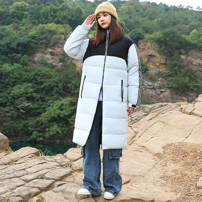 【M-3XL】【100-190斤】男女同款长款大码石墨烯棉衣外套