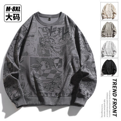 【逸品源】YPY-6658-P小码28 大码33 秋冬潮流满印动漫印花卫衣男小众设计【控价59】