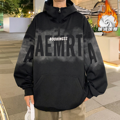 2024 HW24711加绒 港风外景印花连帽卫衣M-5X HW24964- 特P55-控价98