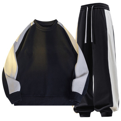 春秋季新款潮牌运动套装男士潮牌卫衣束脚运动套装适合二开