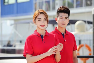 （团购工作服深度现货推荐）2025春夏新款190G天丝棉POLO衫男短袖男T恤男女同款