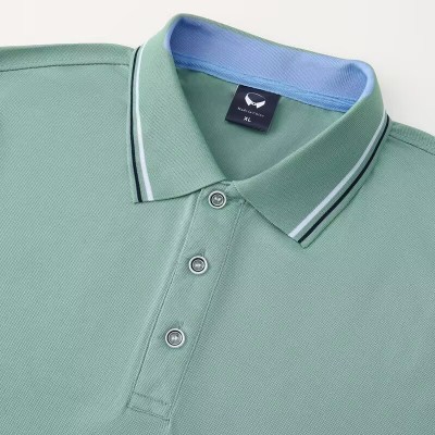 （档口现货跑量推荐款）2025春夏新款190克冰丝棉POLO衫男短袖男T恤男女同款可印可绣