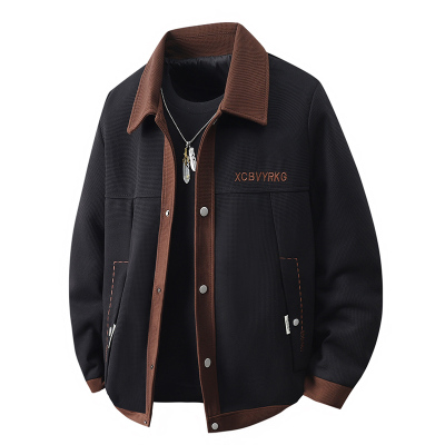 3D立体原创版权【工厂主推】2025春季新款短款风衣夹克男士潮牌时尚立领外套港风