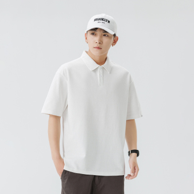【柏林服饰】2025夏季新款短袖POLO衫男士休闲宽松潮牌男装高级感上衣