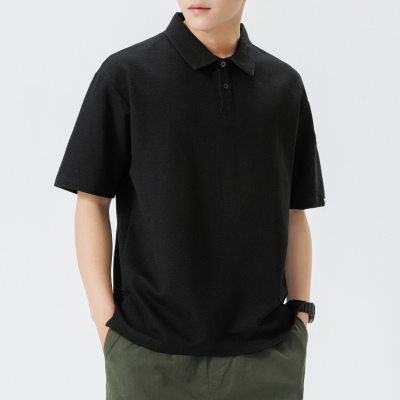 【柏林服饰】2025夏季新款短袖POLO衫男士休闲宽松潮牌男装高级感上衣