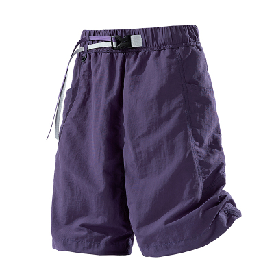 2025夏季新款冰皮感潮牌短裤可二开五分裤休闲裤工装裤