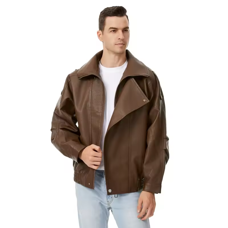 Motorradanzug, Fliegerjacke, Herren-Lederjacke, Lederjacke für den Alltag, Lederjacke für den Alltag_voghion.com
