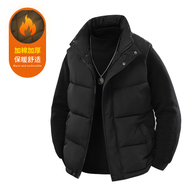 新款棉马甲男士羽绒棉背心坎肩春秋外穿潮流马甲保暖外套棉衣男马甲棉袄