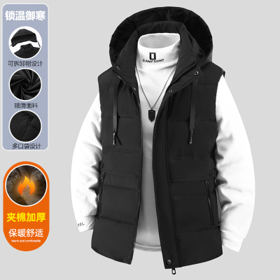 2025新款秋冬季马甲男士休闲立领户外棉马甲男大码背心外套情侣马甲