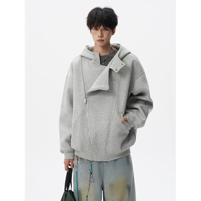 400克高克重双拉链开衫空气层连帽卫衣外套男女秋季上衣WY29P88