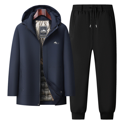 冬季棉衣棉裤套装男士新款防寒保暖石墨烯棉袄中老年夹克男休闲加厚爸爸装棉服外套男