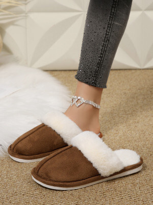 彩虹鞋业 冬季加绒棉鞋拖鞋8847 批20