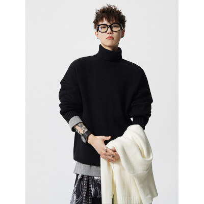 8XL-M 神款搭配！！！特大码高领毛衣男打底衫百搭内搭MY1214P45