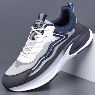 万勇809时尚皮面运动鞋