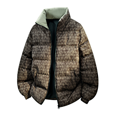 2025新款跨境棉衣秋冬季连帽保暖防寒棉服男冬装棉袄外套