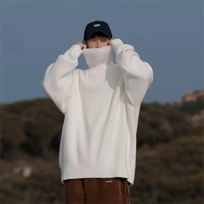 2025日系vintage毛衣男女秋装ins慵懒风bf复古软糯套头纽扣针织衫