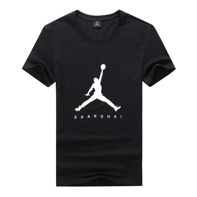 厂家批发 运动短袖t恤男夏季小飞人篮球上衣青少年学生圆领体恤衫